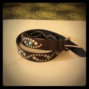 Steve Madden Leather and Stud Belt